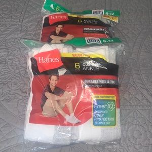 Men’s Hanes Cushion Ankle Socks size 6-12